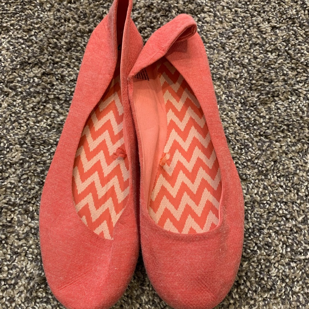 Cute pink slip on shoes